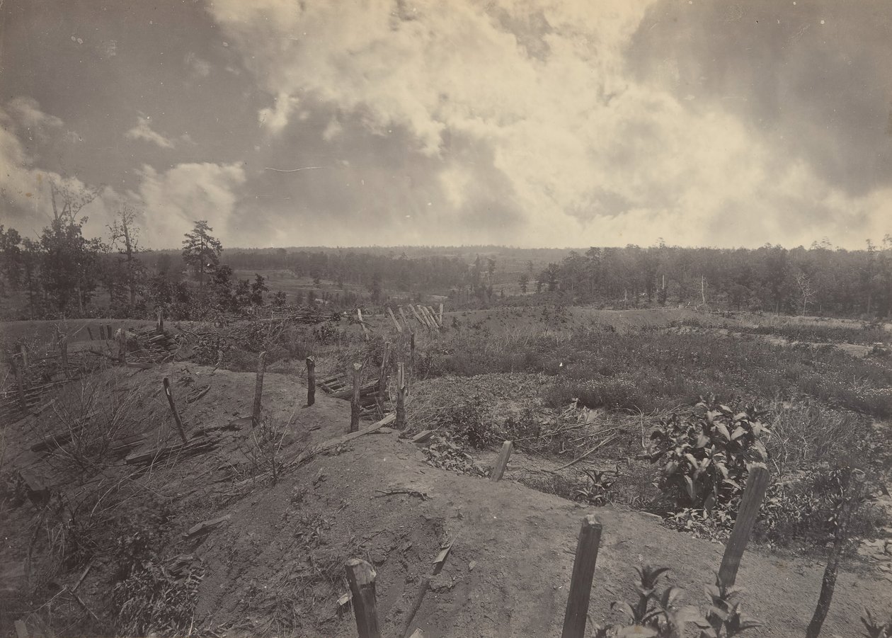 Battle Field of Atlanta, Georgia, 22. juli 1864 nr. 2, 1860-årene. av George N. Barnard