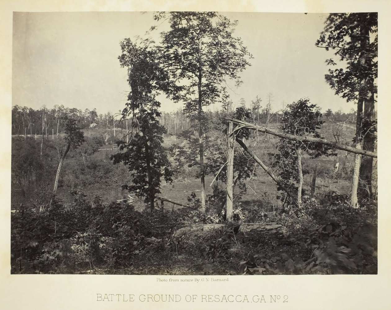 Battle Ground of Resacca, GA, nr. 2, 1866. av George N. Barnard