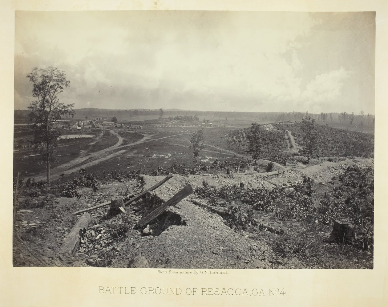 Battle Ground of Resacca, GA, nr. 4, 1866. av George N. Barnard