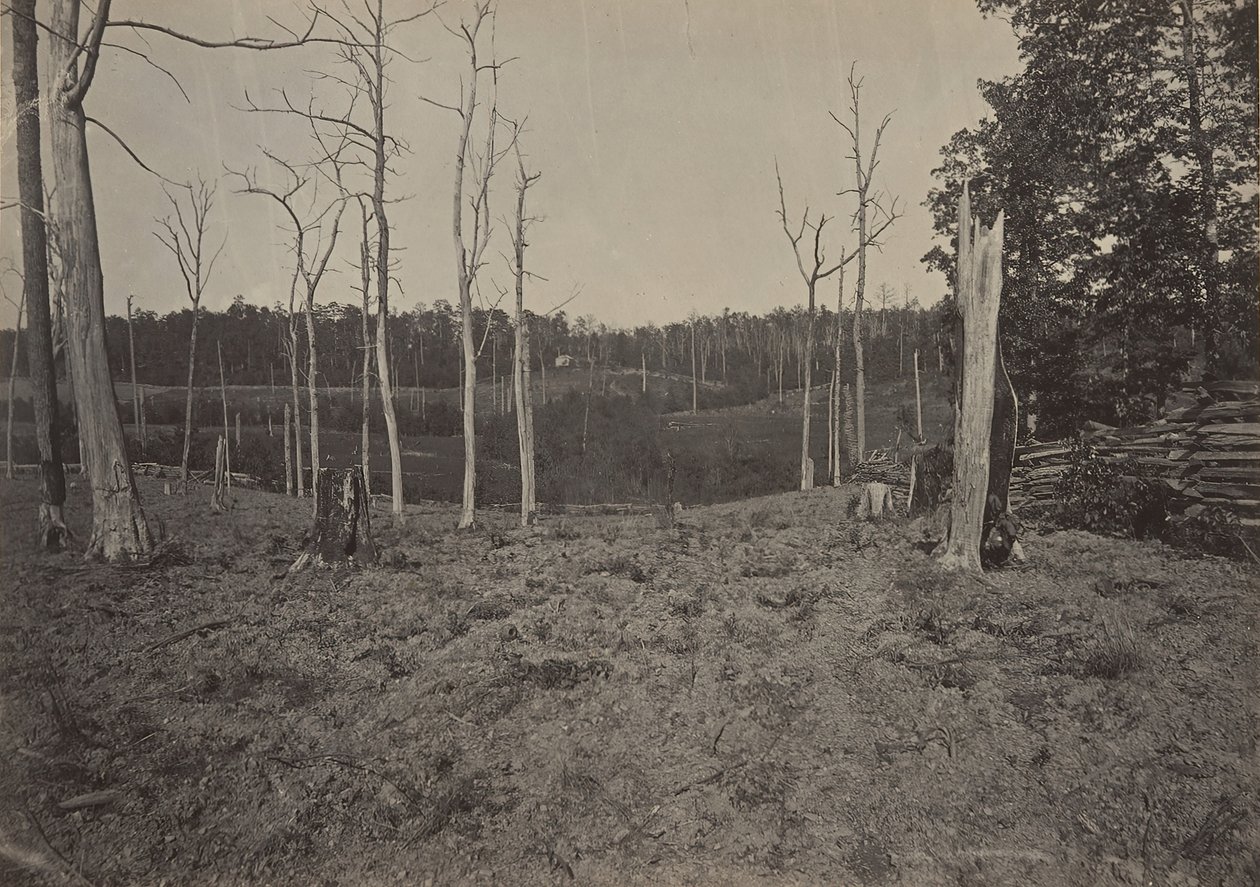 Battle Ground of Resacca, Georgia nr. 1, 1860-tallet. av George N. Barnard