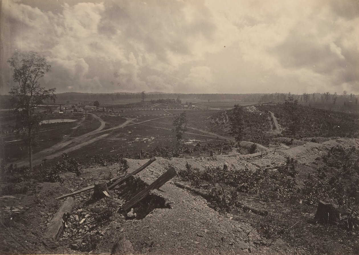 Battle Ground of Resacca, Georgia nr. 4, 1860-tallet. av George N. Barnard