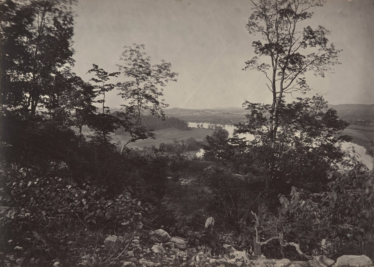 Chattanooga Valley fra Lookout Mountain, 1860-tallet. av George N. Barnard