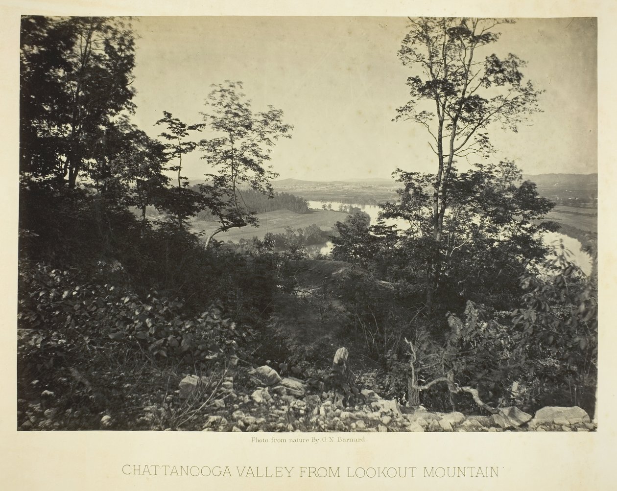 Chattanooga Valley fra Lookout Mountain, 186466. av George N. Barnard