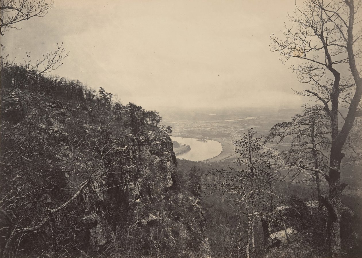 Chattanooga Valley fra Lookout Mountain nr. 2, 1860-tallet. av George N. Barnard