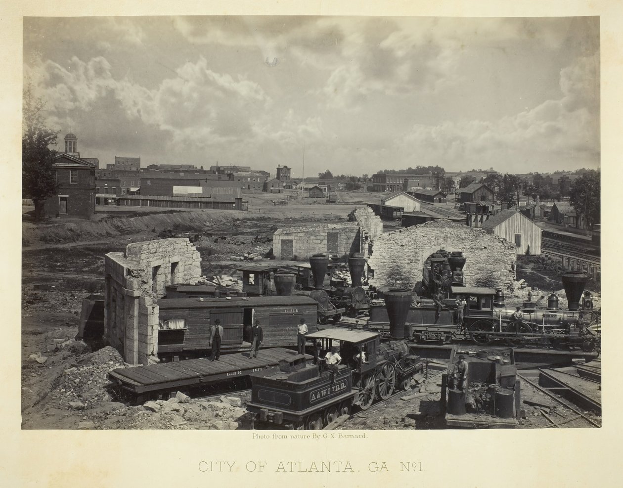 City of Atlanta, GA, nr. 1, 1866. av George N. Barnard