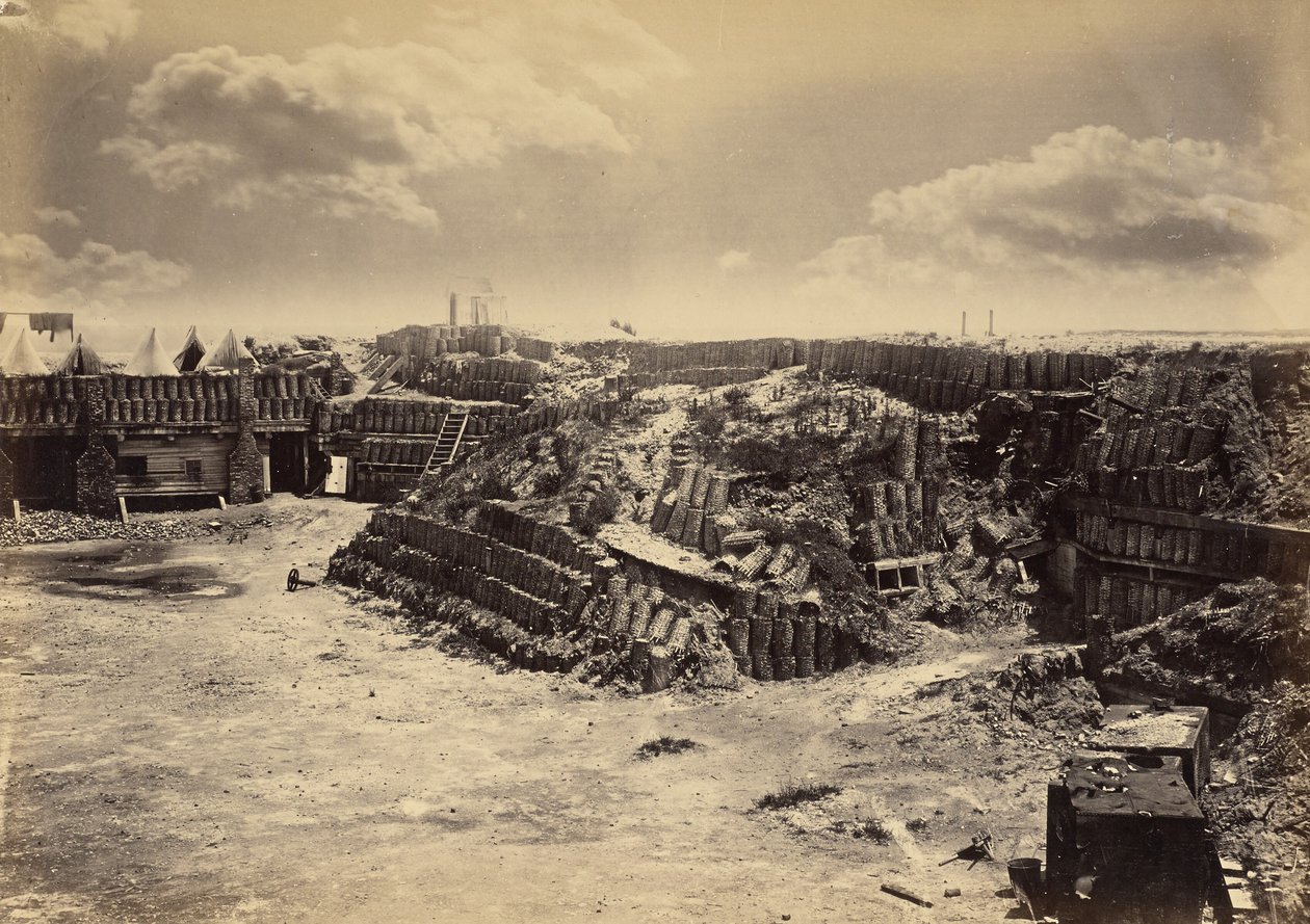 Interiørutsikt over Fort Sumter av George N. Barnard