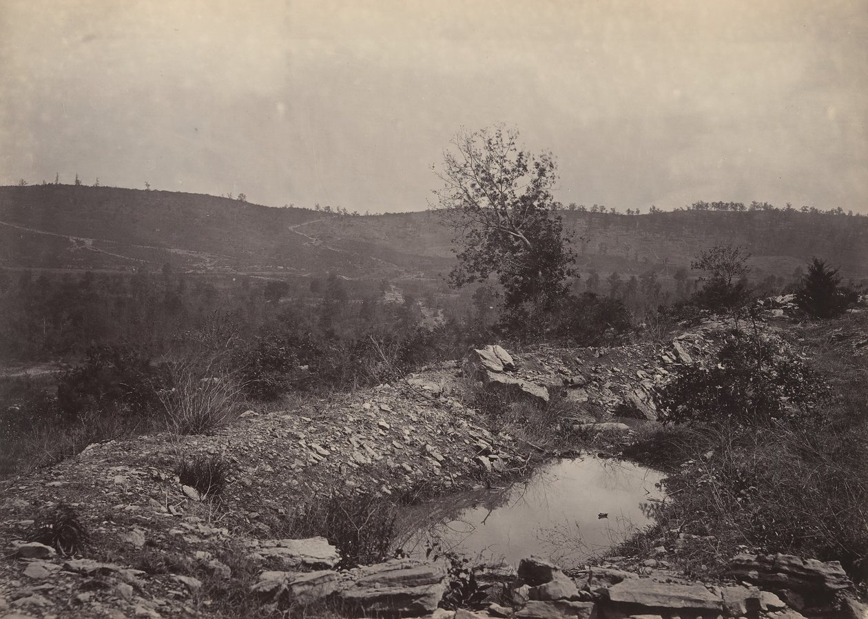 Mission Ridge fra Orchard Knob, 1860-tallet. av George N. Barnard