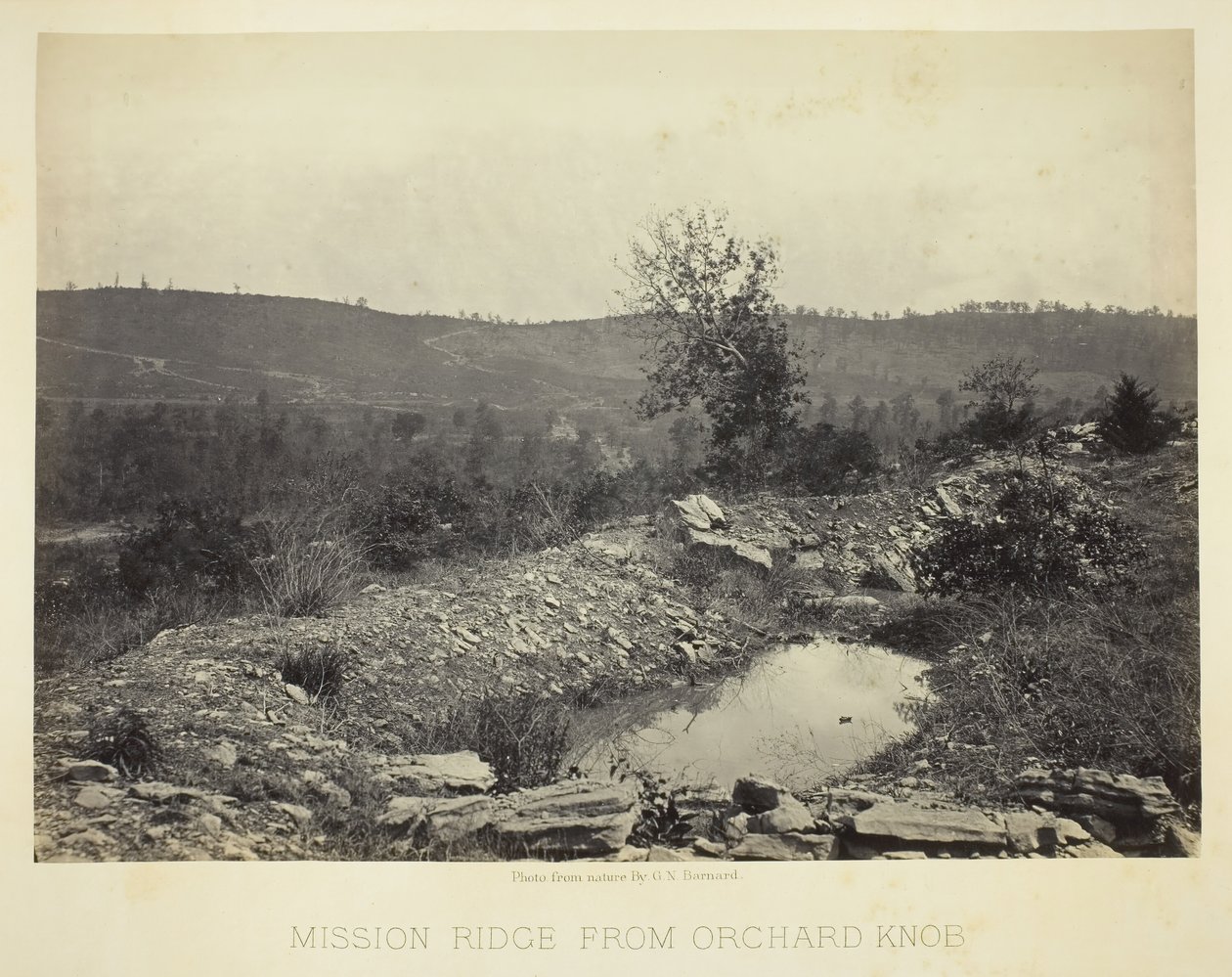 Mission Ridge fra Orchard Knob, 186466. av George N. Barnard