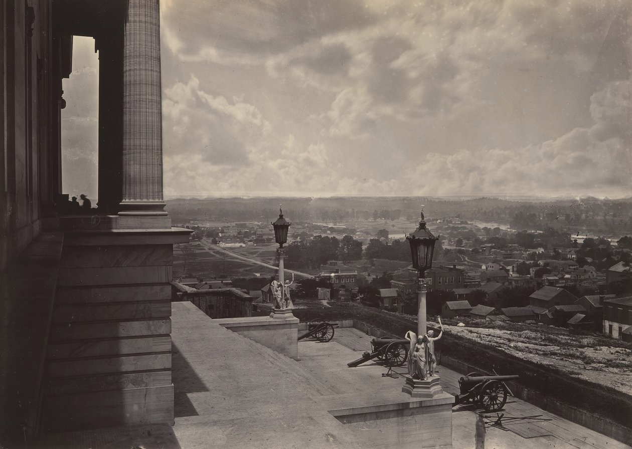 Nashville fra Capitol, 1860-tallet. av George N. Barnard