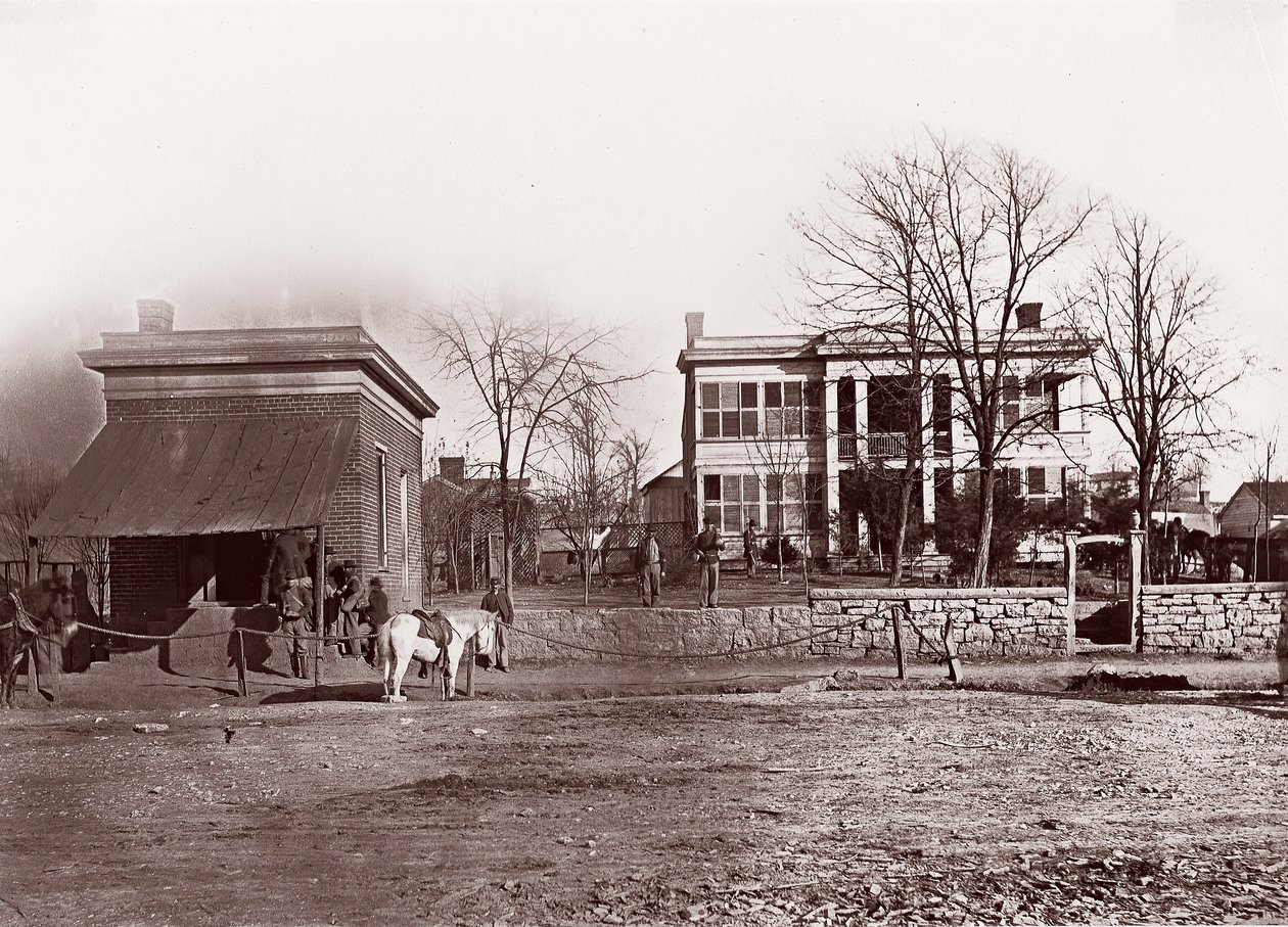 Provost Marshals hovedkvarter, Chattanooga, ca. 1864. av George N. Barnard