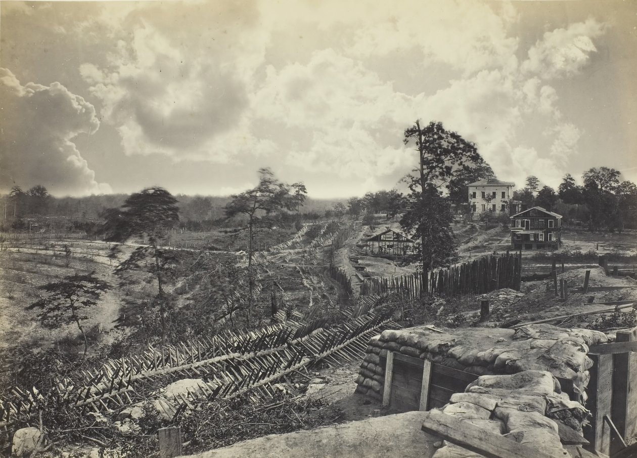 Rebel Works foran Atlanta, GA, nr. 1, 1864. av George N. Barnard