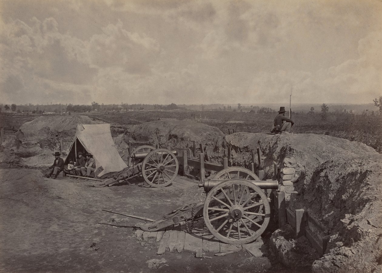 Rebel jobber foran Atlanta, GA, nr. 4 av George N. Barnard