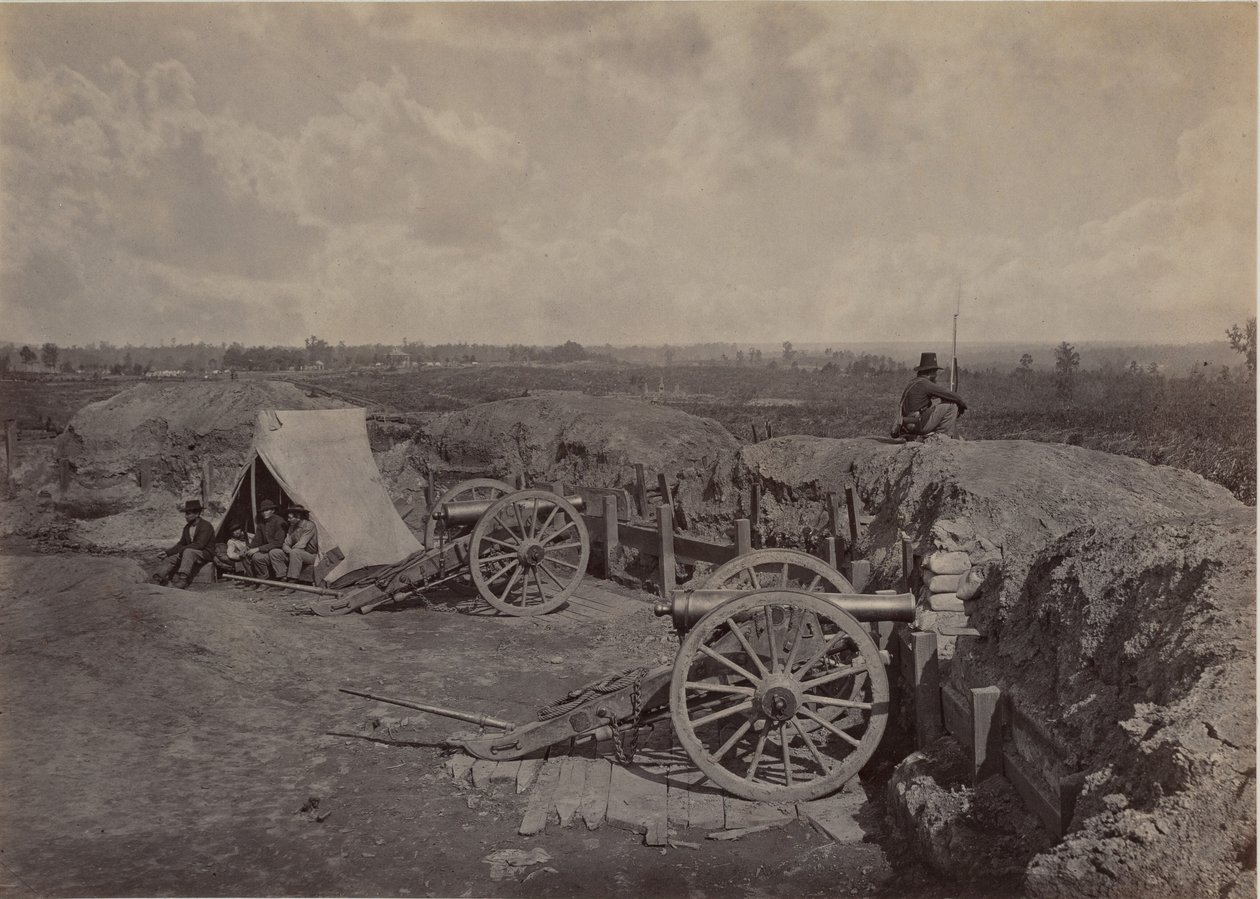 Opprørernes befestninger foran Atlanta, Georgia, nr. 4 av George N. Barnard