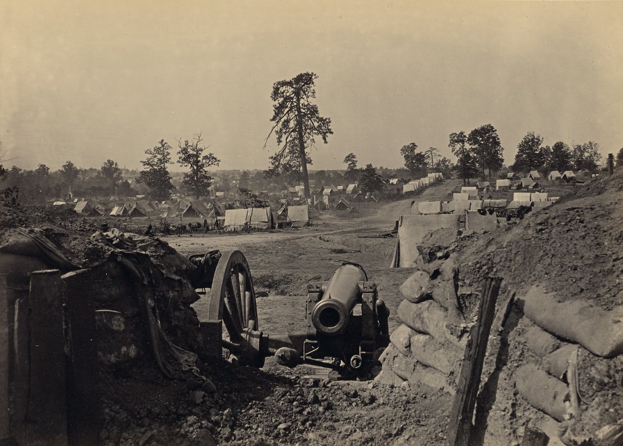 Konfødererte befestninger foran Atlanta, Georgia, nr. 3 av George N. Barnard