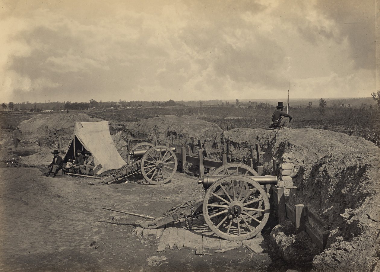 Konfødererte befestninger foran Atlanta, Georgia, nr. 4 av George N. Barnard