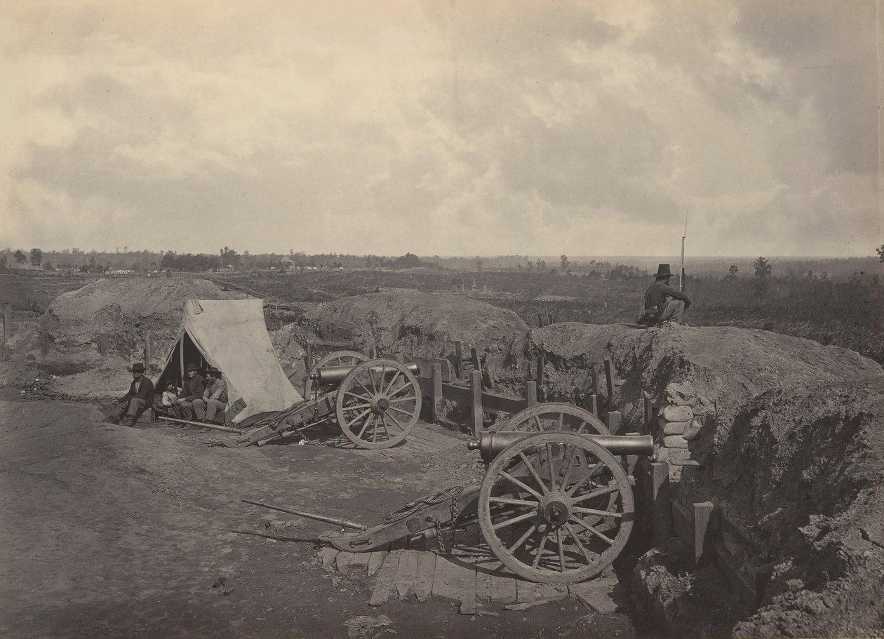 Rebel Works foran Atlanta, Georgia nr. 4, 1860-tallet. av George N. Barnard