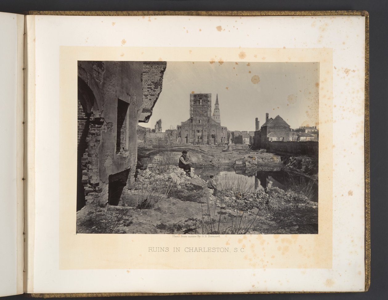 Ruiner i Charleston, Sør-Carolina av George N. Barnard