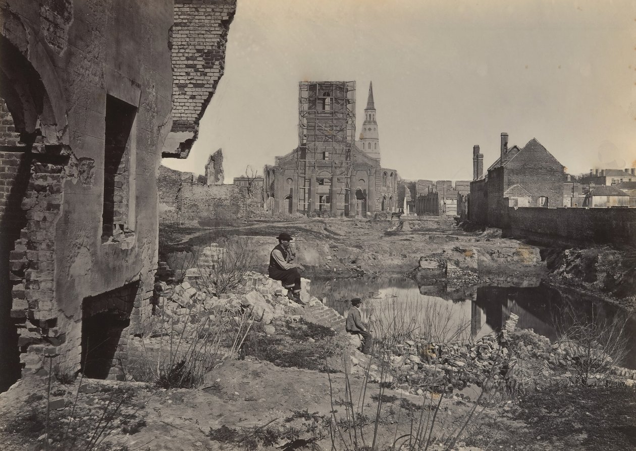 Ruiner i Charleston, South Carolina, 1860-tallet. av George N. Barnard