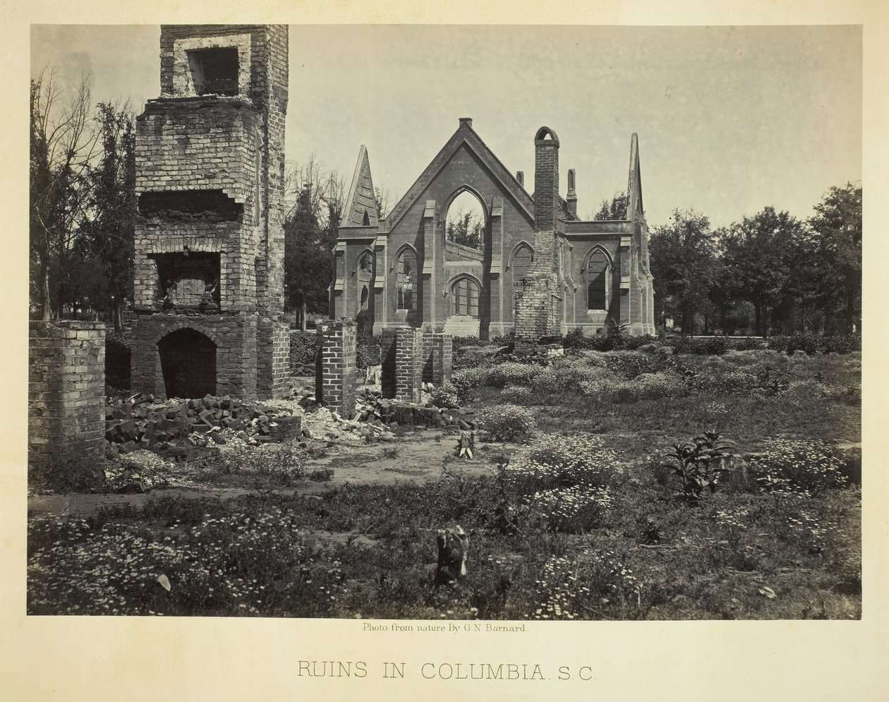 Ruiner i Columbia, S.C., 1865. av George N. Barnard