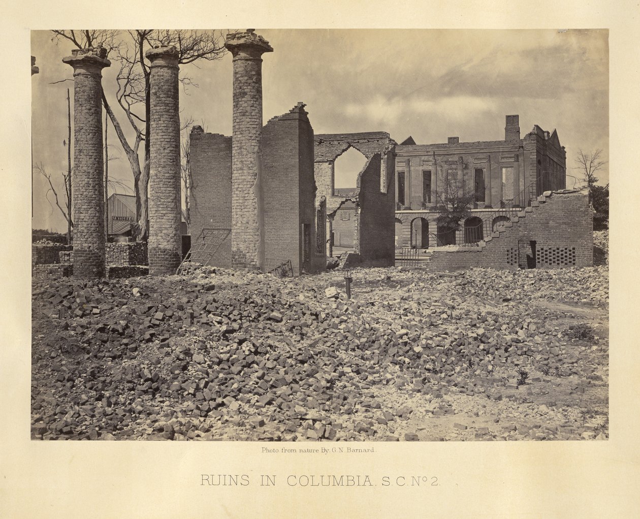Ruiner i Columbia, Sør-Carolina, nr. 2 av George N. Barnard