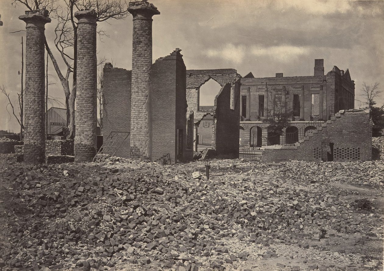 Ruiner i Columbia, South Carolina nr. 2, 1860-tallet. av George N. Barnard