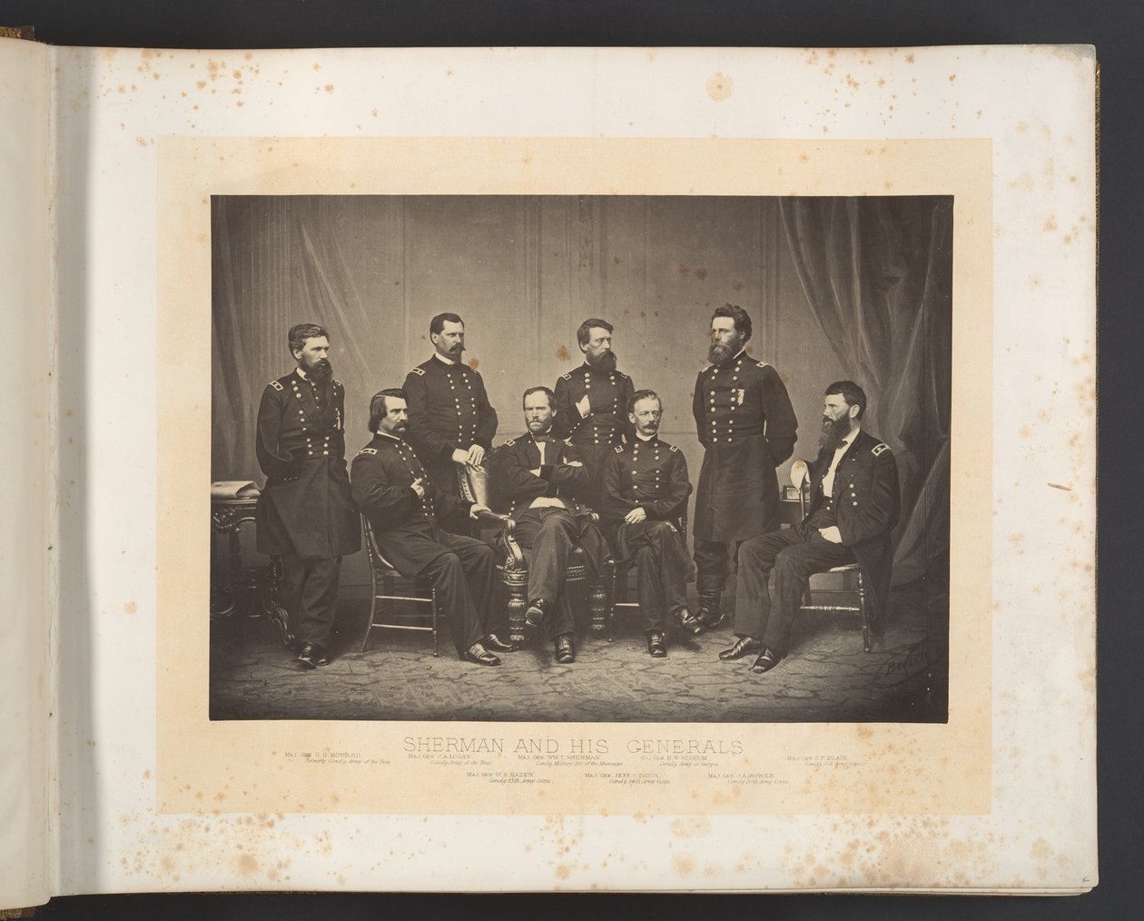 Sherman og hans generaler av George N. Barnard