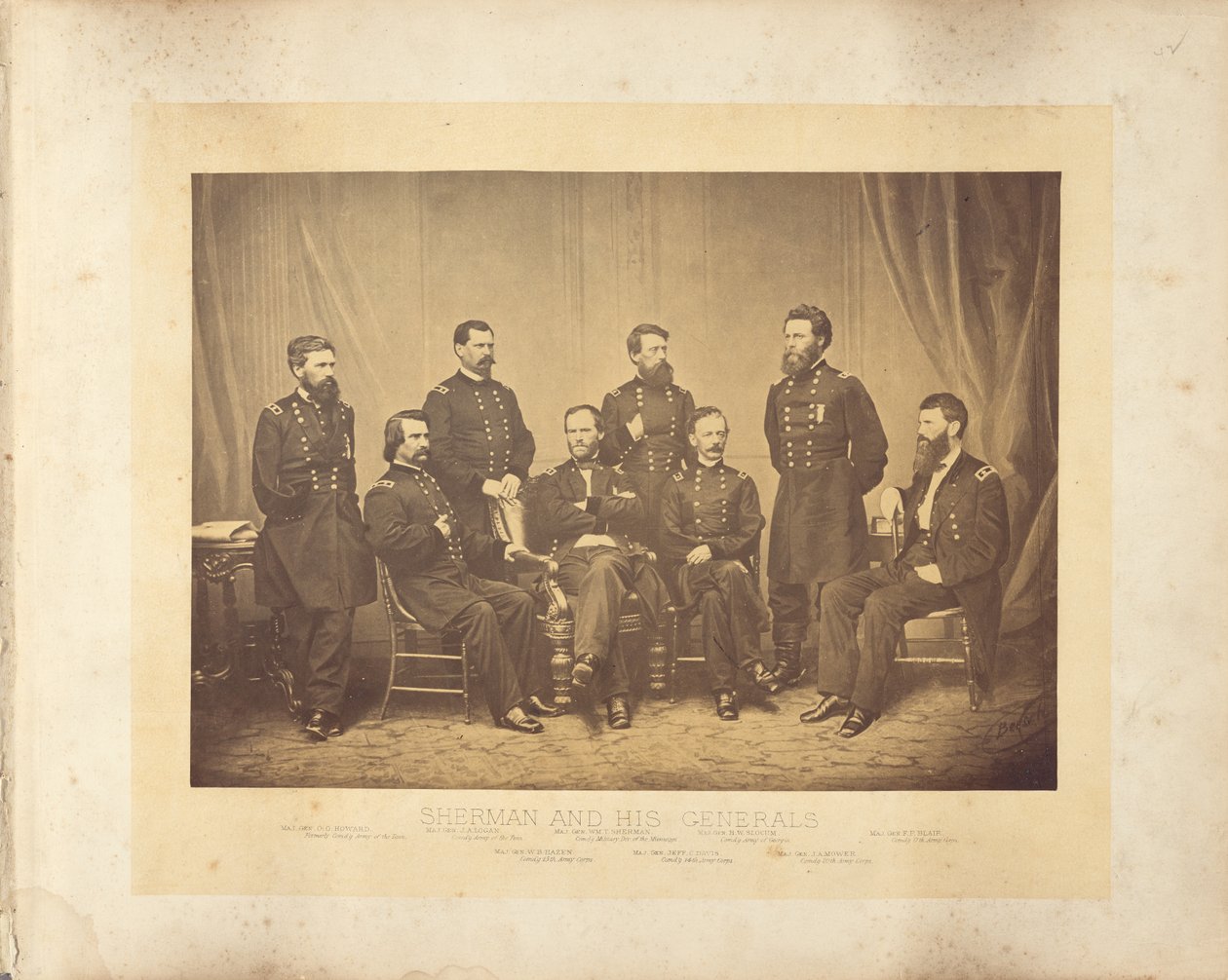 Sherman og hans generaler av George N. Barnard