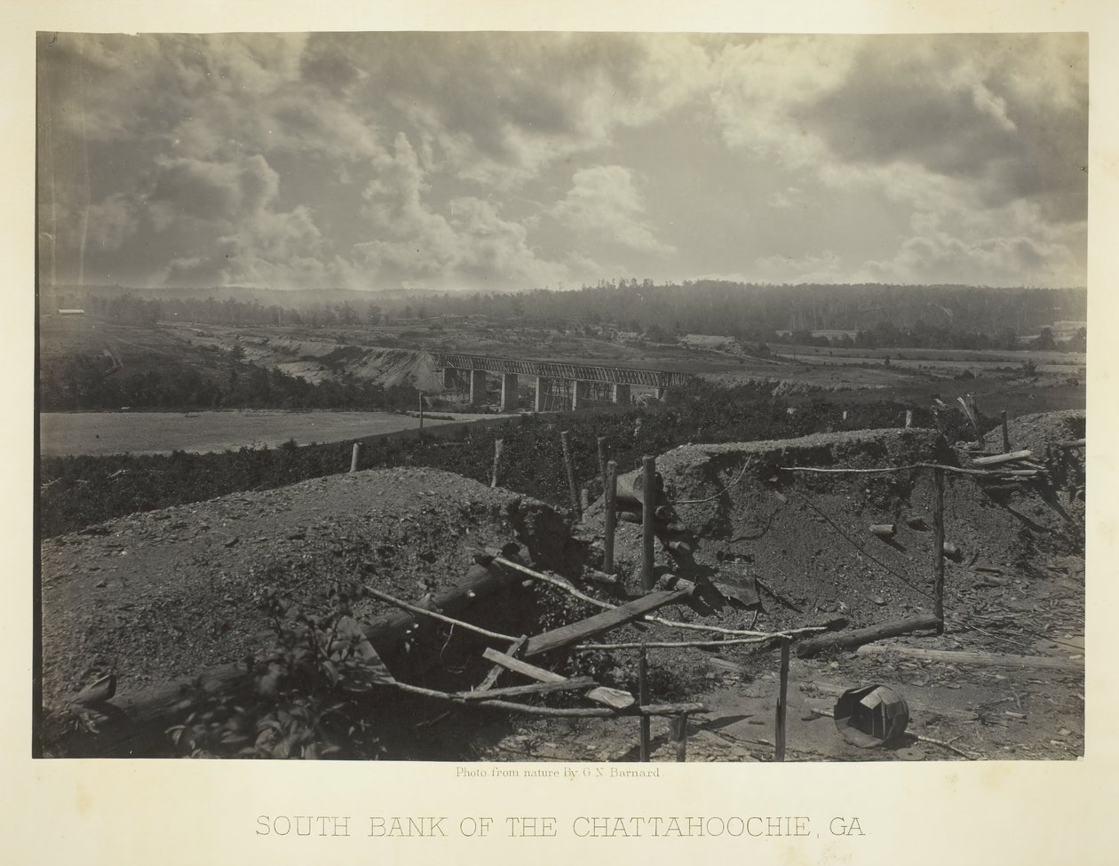 South Bank of the Chattahoochie, Ga., 1866. av George N. Barnard