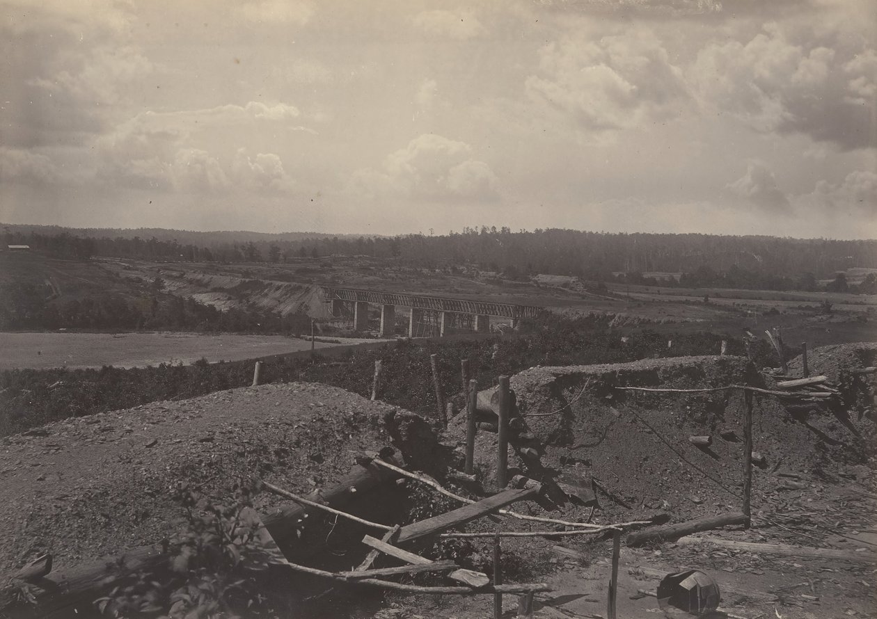 South Bank of the Chattahoochie, Georgia, 1860-tallet. av George N. Barnard