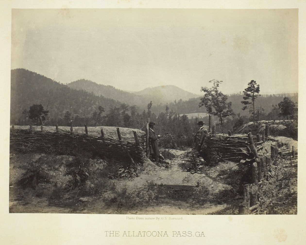 Allatoona-passet, GA, 1866. av George N. Barnard