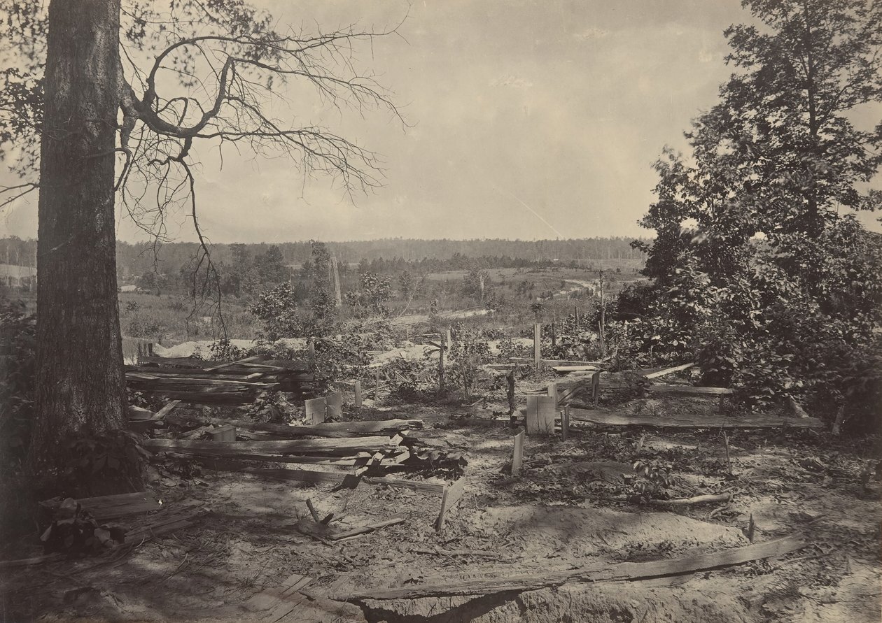 Battle Field of Peach Tree Creek, Georgia, 1860-tallet. av George N. Barnard