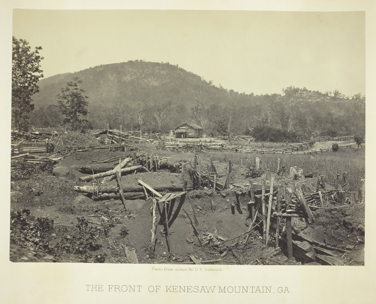 Fronten til Kenesaw Mountain, GA, 1866. av George N. Barnard