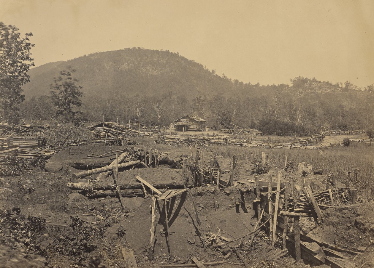 Fronten ved Kenesaw Mountain, Georgia av George N. Barnard