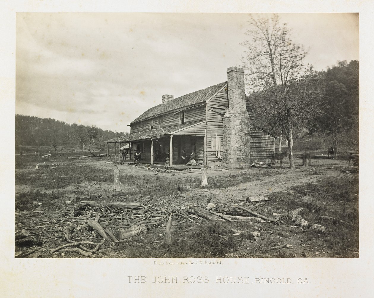 John Ross-huset, Ringgold, Georgia av George N. Barnard