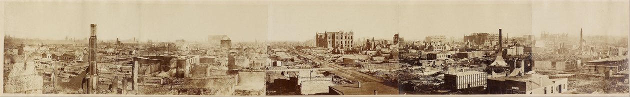 Uten tittel (Chicago etter Chicago-brannen) av George N. Barnard