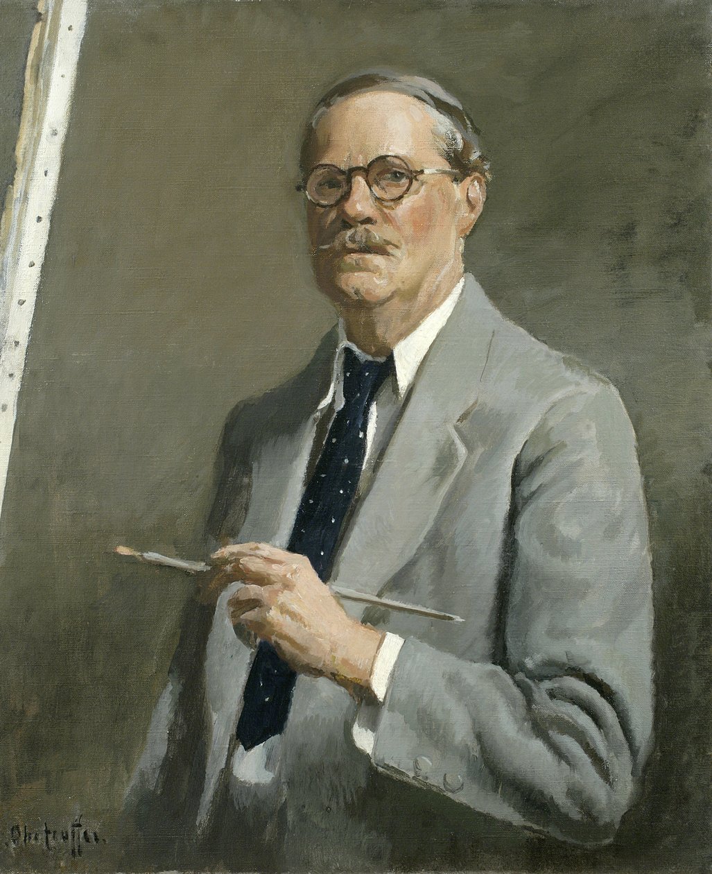 Selvportrett av George Oberteuffer
