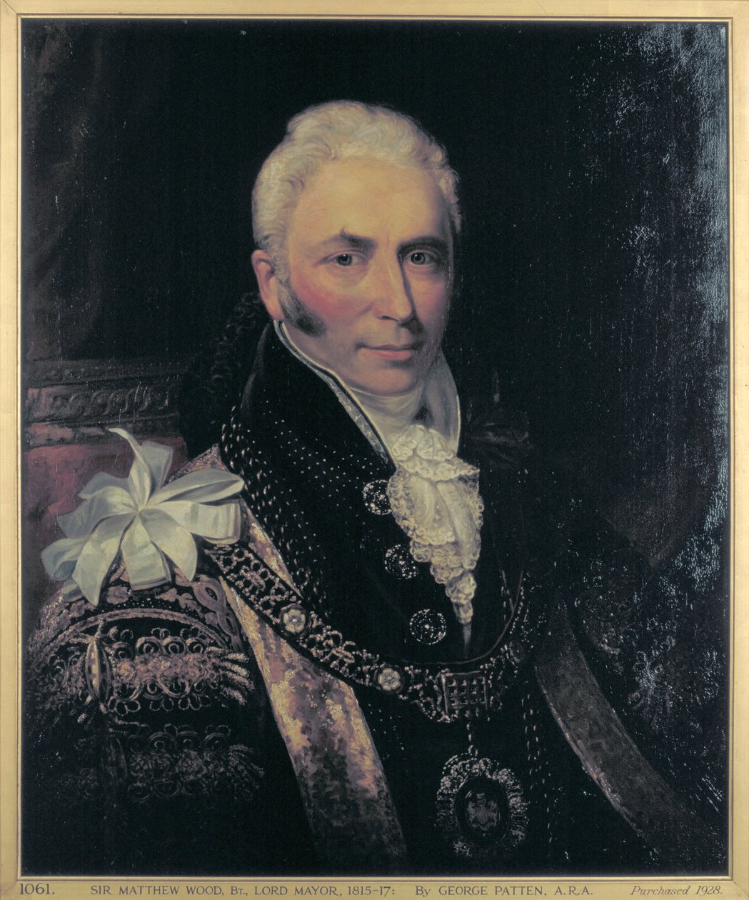 Sir Matthew Wood, Lord Mayor 1815-1817 av George Patten