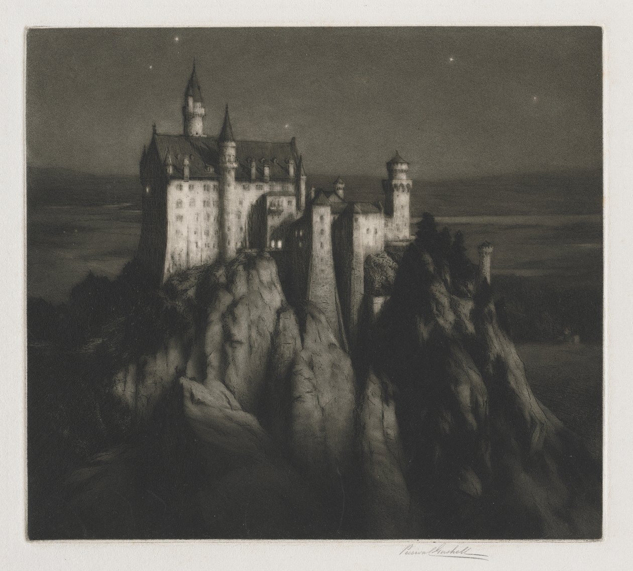 Slottet Neuschwanstein av George Percival Gaskell