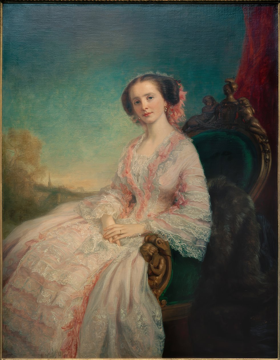 Caroline Slidell Perry Belmont av George Peter Alexander Healy