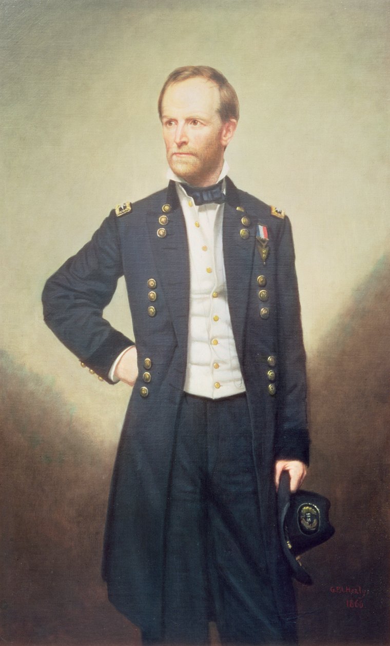 General William Sherman (1820-91) 1866 av George Peter Alexander Healy