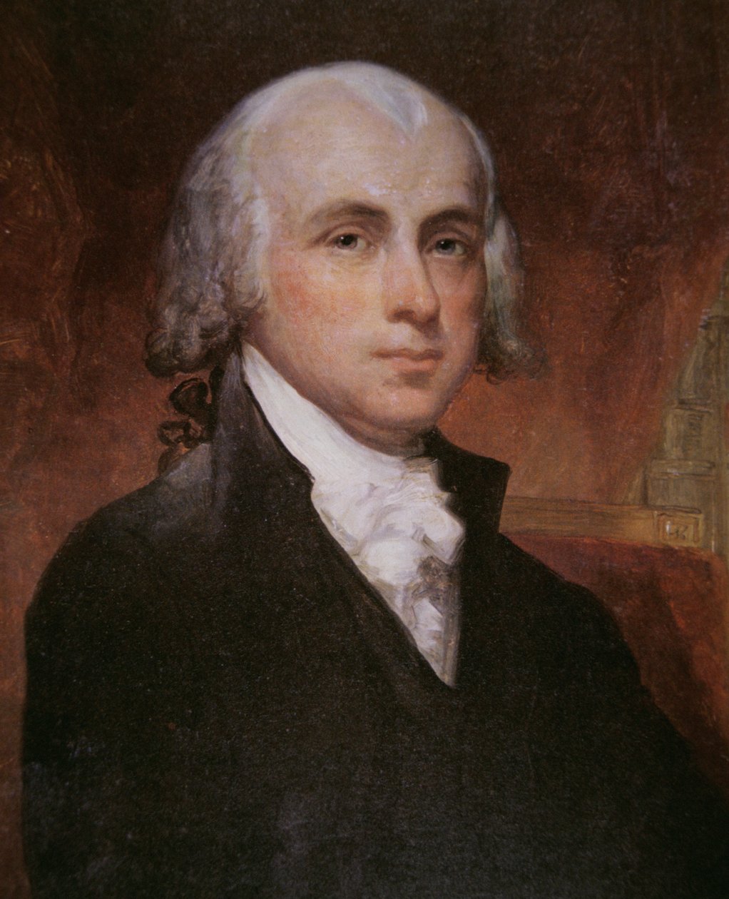 James Madison (1751-1836) (litho-farge) av George Peter Alexander Healy