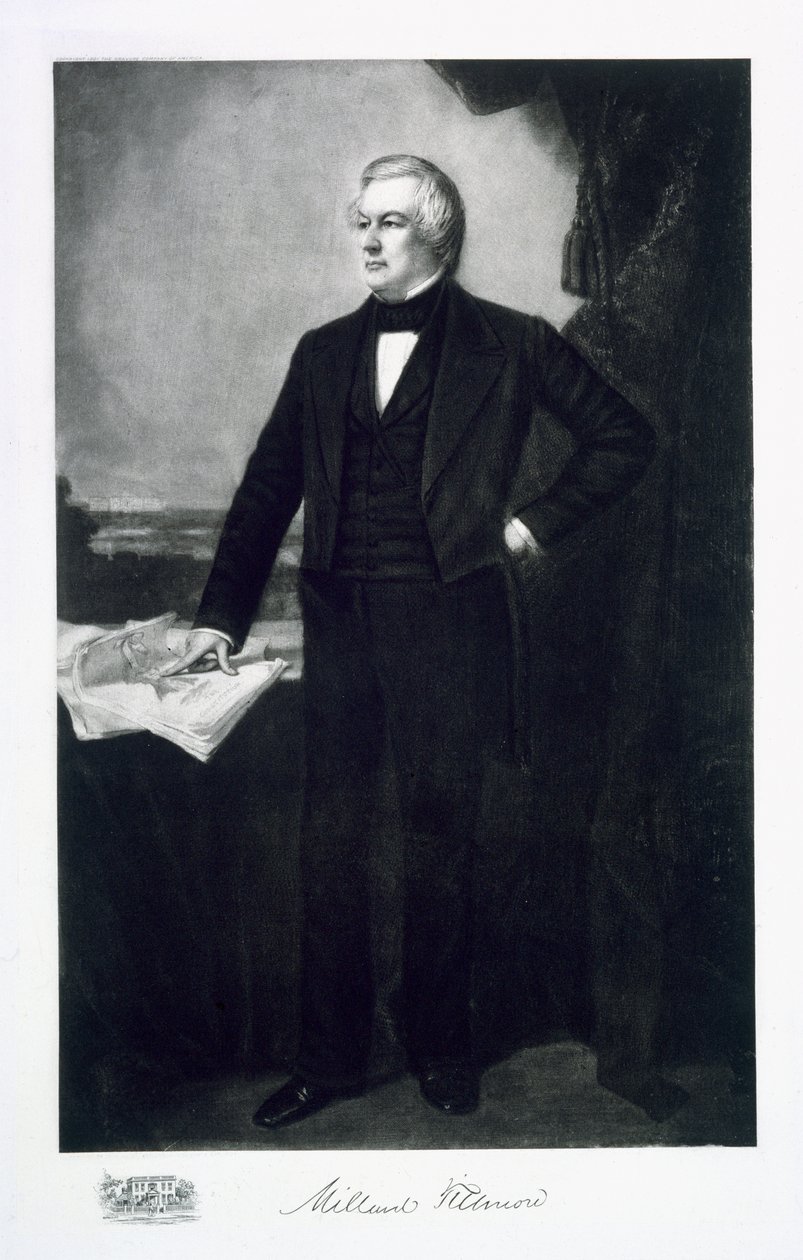 Millard Fillmore, 13. president i USA, pub. 1901 (fotogravyr) av George Peter Alexander Healy