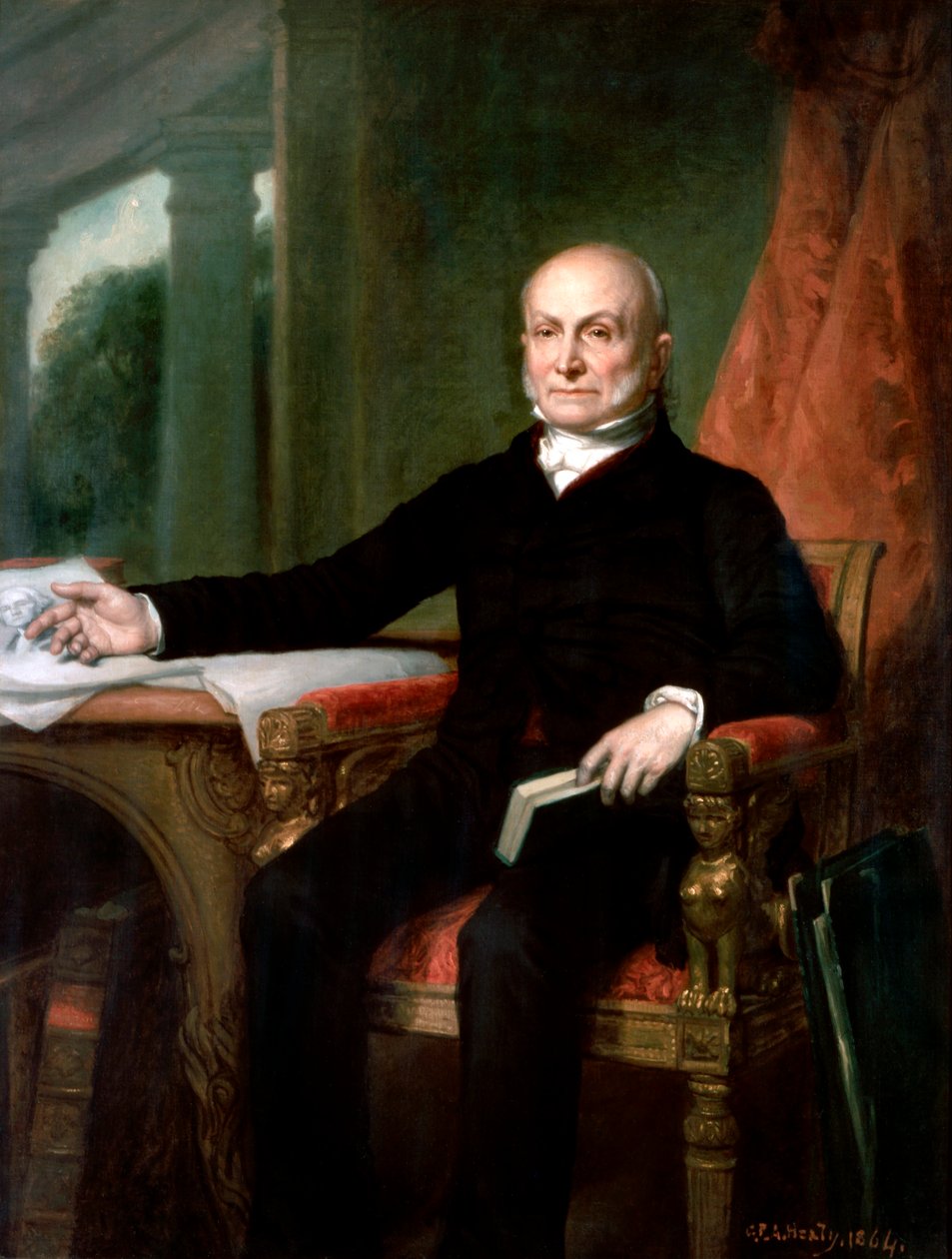 Offisielt portrett av president John Quincy Adams av George P.A. Healy av George Peter Alexander Healy