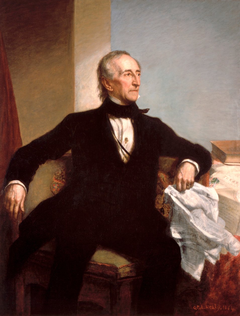 Offisielt portrett av president John Tyler av George P. A. Healy av George Peter Alexander Healy