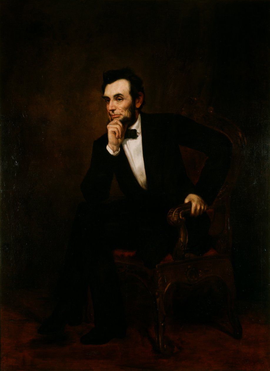 Portrett av Abraham Lincoln, ca. 1866-70 av George Peter Alexander Healy