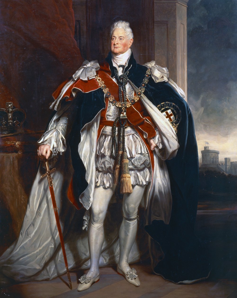 Portrett av kong William IV, kopi etter Sir Martin Archer Shee av George Peter Alexander Healy