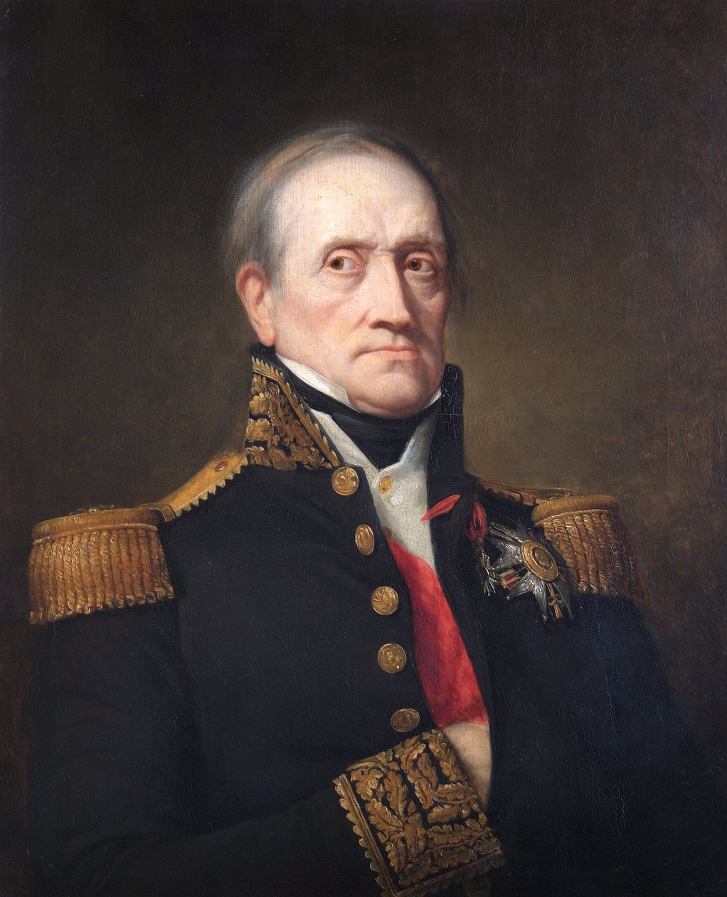 Portrett av marskalk Nicolas Jean de Dieu Soult, hertug av Dalmatia, fransk soldat, 1840 av George Peter Alexander Healy