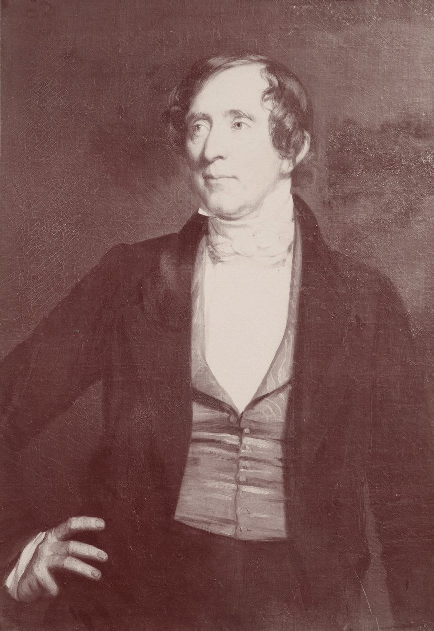 Portrett av William Campbell Preston 1794-1860, 1842 fotografert 1900-tallet. av George Peter Alexander Healy
