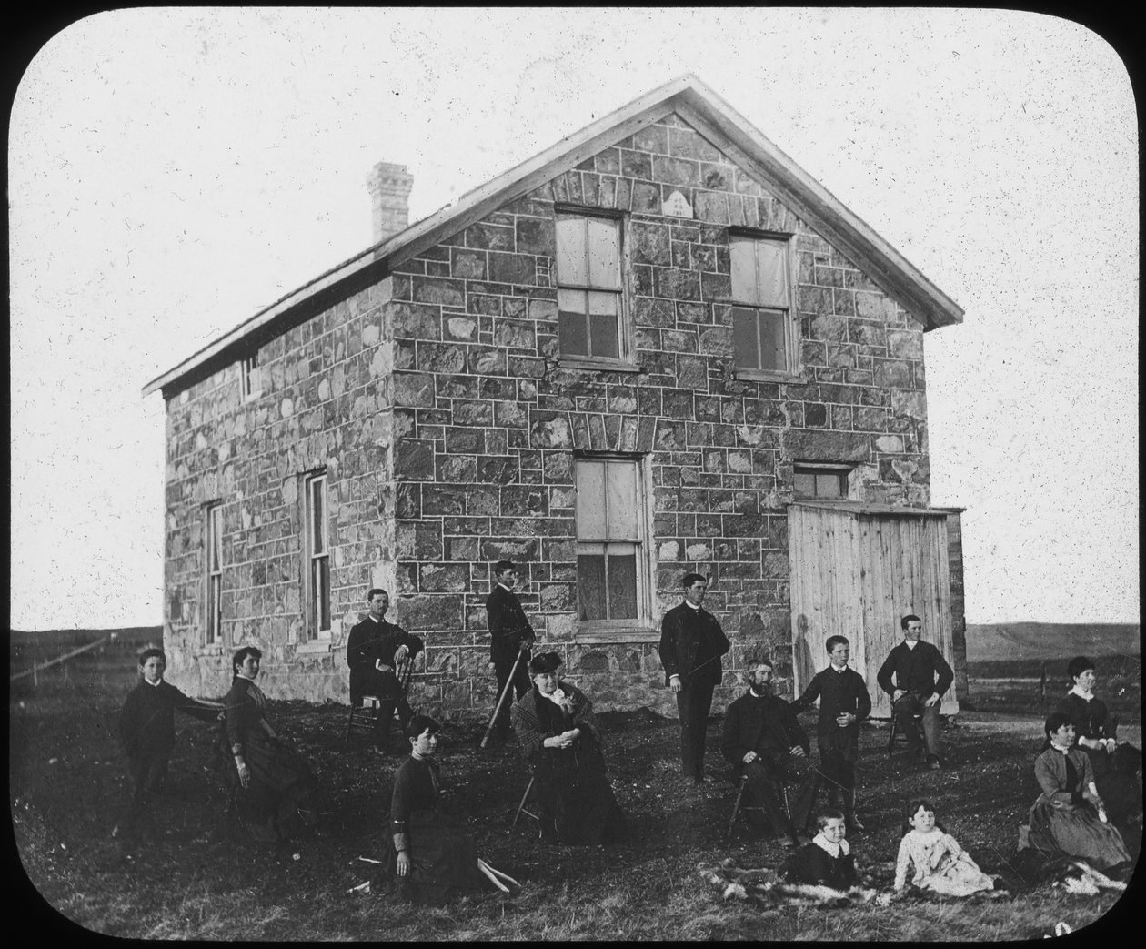 En nybyggerbolig, Canada, sent på 1800-tallet av George Philip and Son Ltd