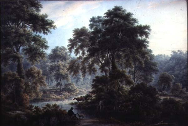 Nær det gamle badet, Matlock, 1800-tallet av George Pickering